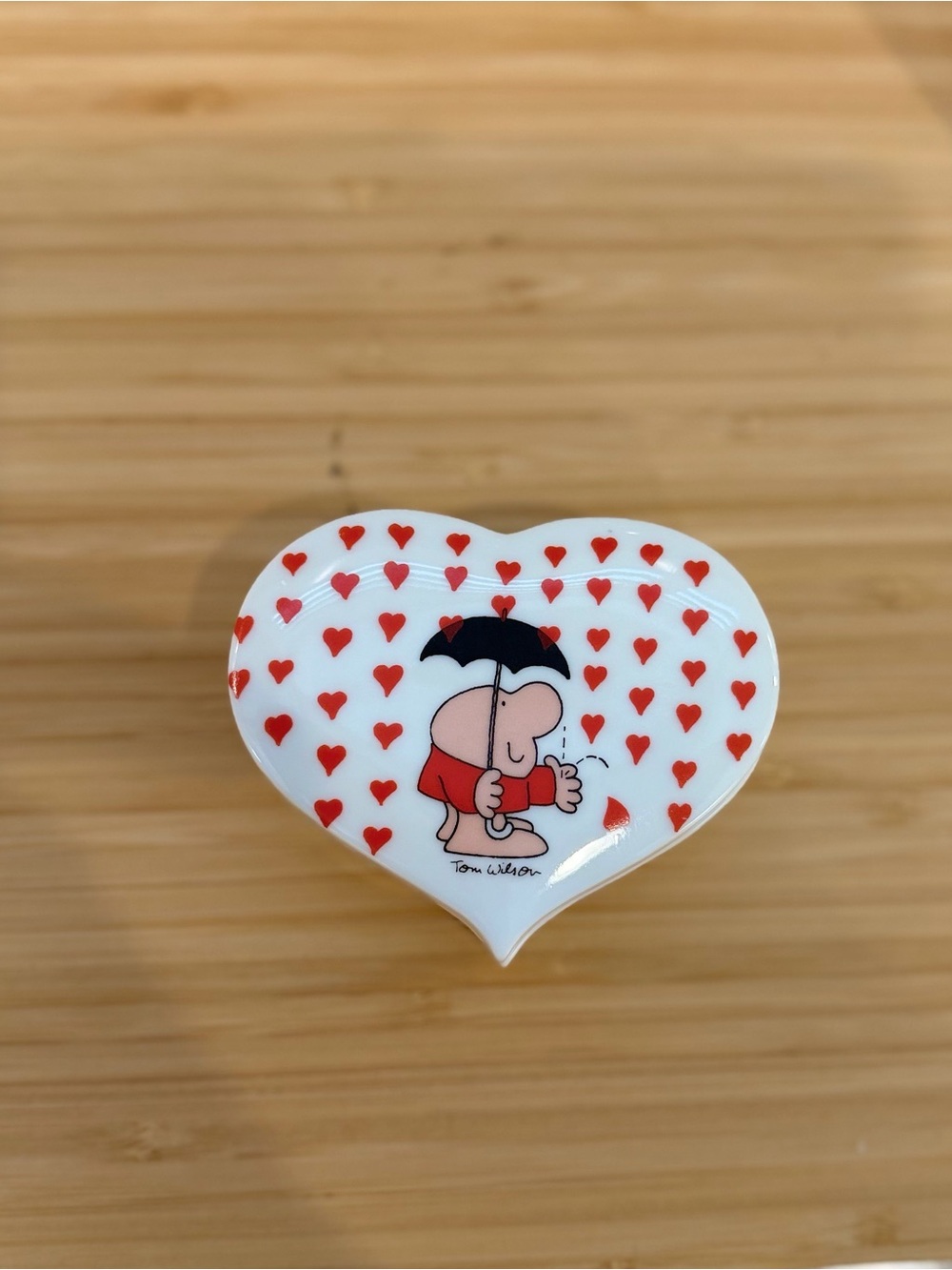 Vintage Ziggy “Love Talk” Heart Trinket Box with Lid. Tom Wilson. Japan. 1979